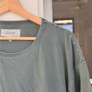 THE GREAT. Tee Light Green | Made in USA | Size M